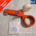 WHITE CABLE TIE GUN PACK 12