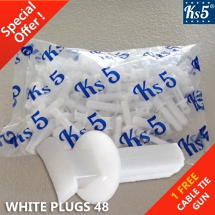 WHITE PLUGS 48